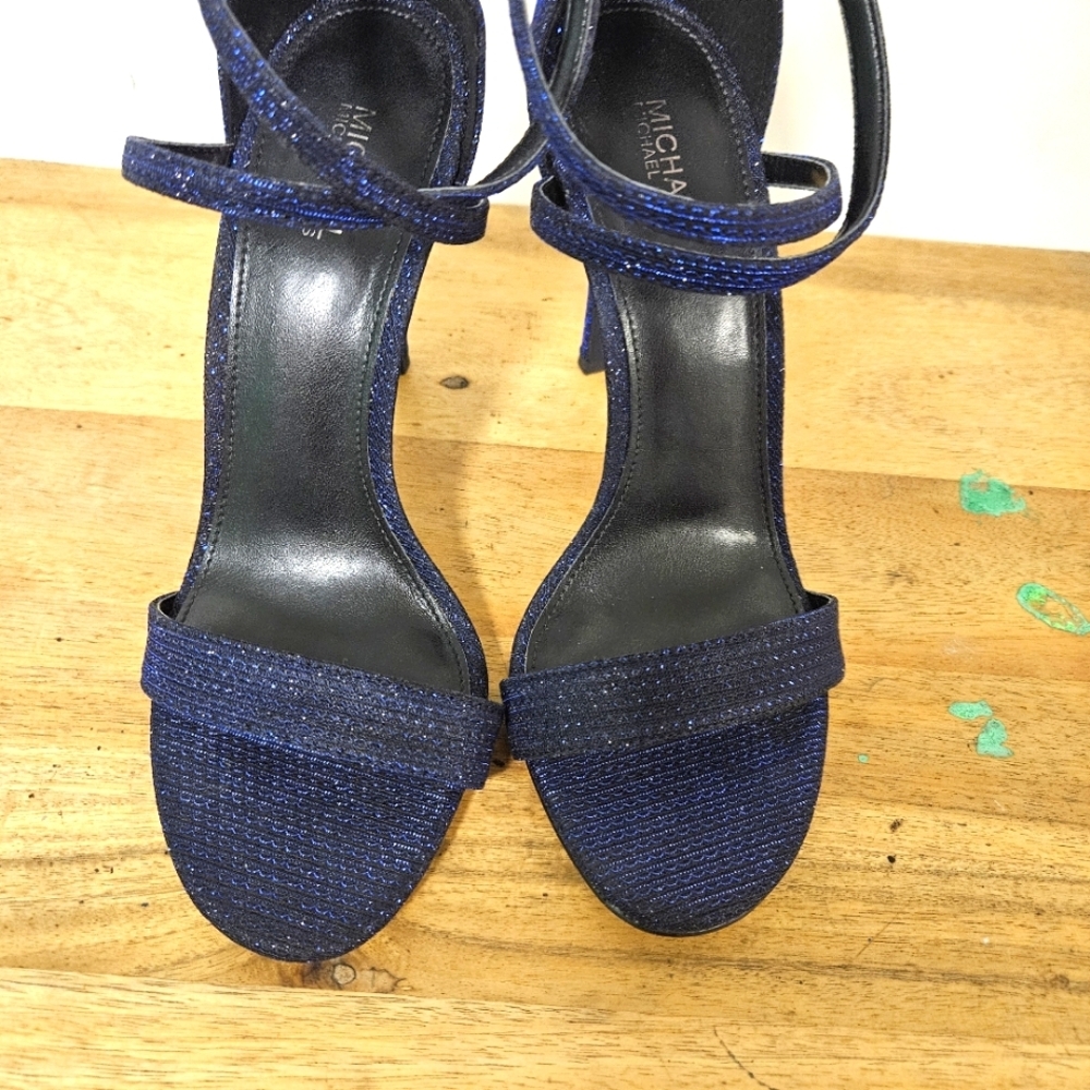 Michael Kors Antonia Sandal Glitter Lurex Size 7.5 - Picture 15 of 16